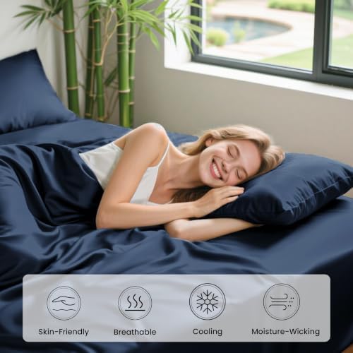 Love's cabin 3 Piece Twin Sheet Set, 100% Rayon Derived from Bamboo, Cooling & - Image 5