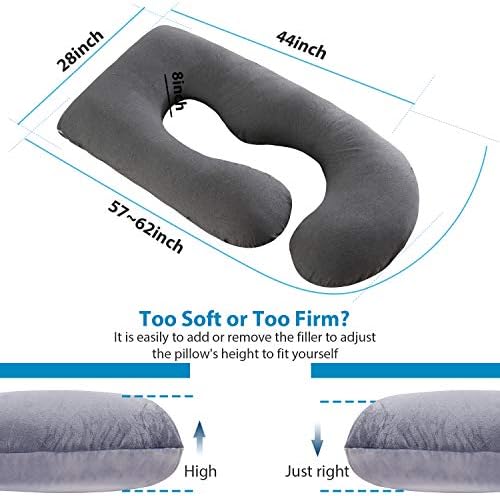 Victostar Pregnancy Pillow, 57 inches U Shaped Maternity Pillow - Image 4