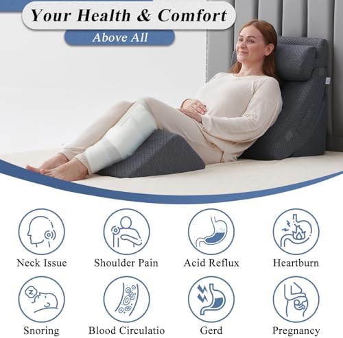 Axelrod 4PCS Orthopedic Bed Wedge Pillow Set, Post Surgery Foam - Image 5