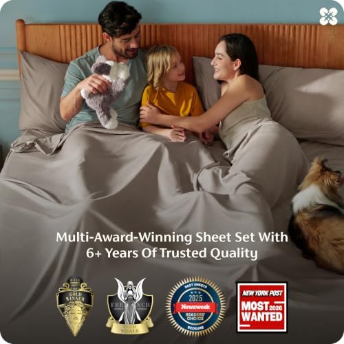 Bedsure PureWoven 100% Rayon Derived from Bamboo, Full Size Sheets - Image 3