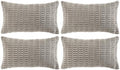 Fancy Homi 4 Packs Grey Decorative Throw Pillow Covers 14x24 Inch by Fancy+Homi