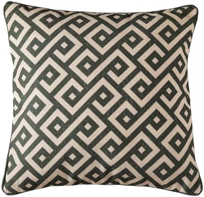 ISAENNE Vintage Elegant Linen Square Throw Pillow Cover by Isaennehomedecoration