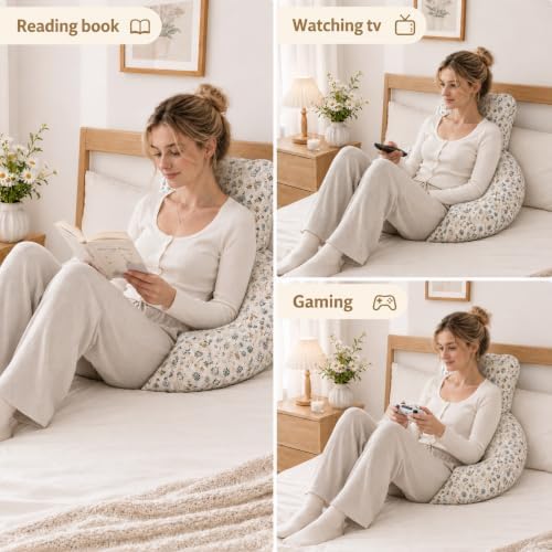 Large Reading Pillow, Back Pillow - Image 2