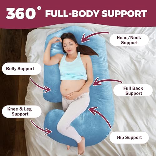 Pregnancy Pillows for Sleeping – 57-Inch Maternity Pillow for Pregnant Women - Image 3