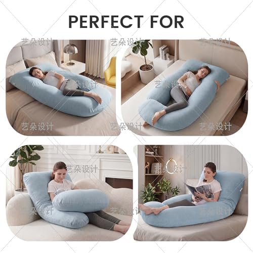 Jcickt Pregnancy Pillow for Sleeping, 59 inch Maternity Pillow - Image 4