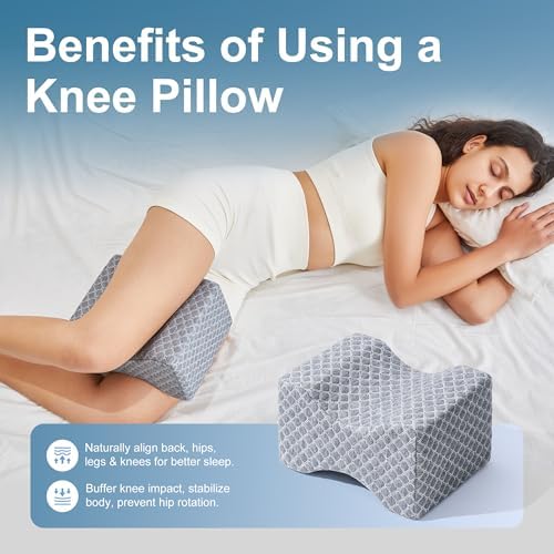 UJPFEO Knee Pillow for Side Sleepers, Leg Pillow for Sciatica, Joints Pain - Image 6