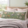 Bedorm 20 x 54 Body Pillow Cover Cotton Green Floral Body Pillow Case 1 Pcs by Bedorm