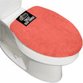 GORILLA GRIP Thick Memory Foam Bathroom Toilet Lid Seat Cover, Soft Velvet Topside, Machine Wash, Plush Cushioned Covers Fits Most Size Lids, Decorative Bath Room Accessories, 19.5x18.5, Coral