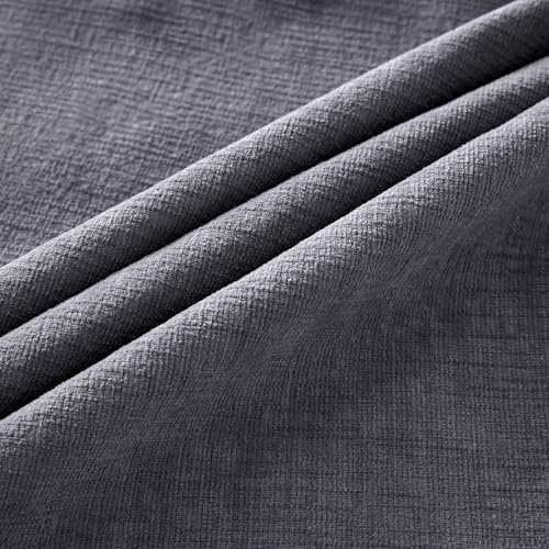 MIULEE Grey Chenille Couch Throw Pillow Covers - Image 6