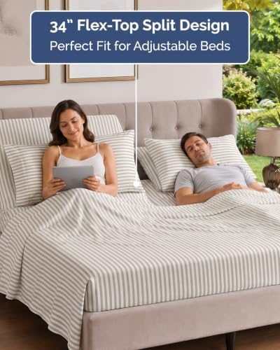 Flex Top Split Head King 6 Piece Sheet Set - Image 3