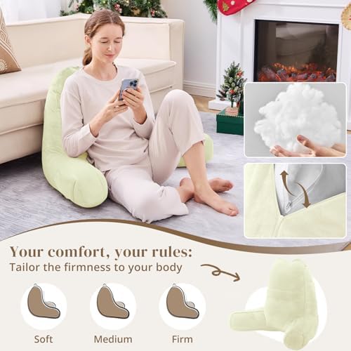 Sasttie Reading Pillow for Bed, Back Pillow for Sitting Up - Image 3