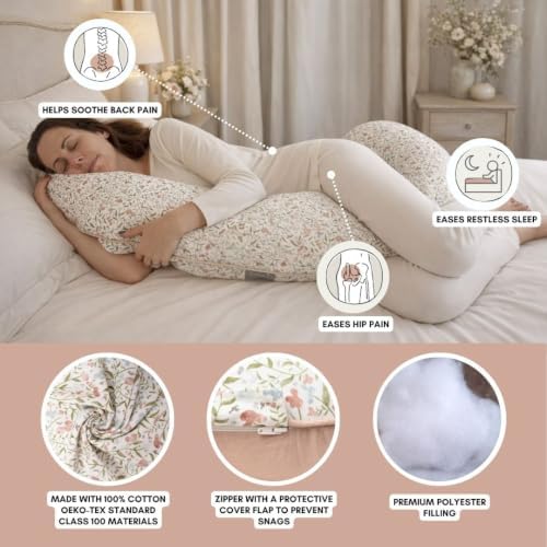 BellaMoon C Shaped Pregnancy Pillow - Image 5