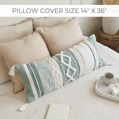 Decorative Boho Lumbar Pillow Cover 14x36 - Image 4