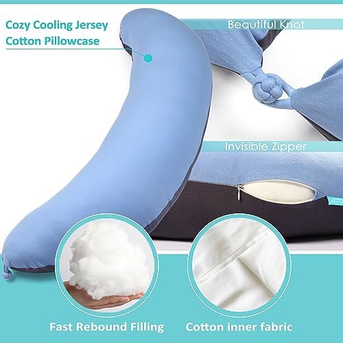 BYRIVER 39" C Shaped Body Pillow - Image 4