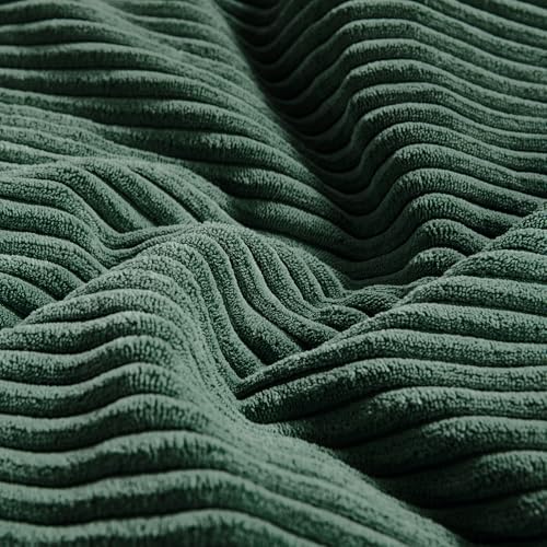 Fancy Homi Set of 2 Dark Green Decorative Throw Pillow Covers 20x20 Inch - Image 5