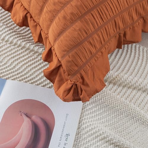 H Household Seersucker Body Pillowcases, 20x54 inches Long Pillowcase Ruffled - Image 5