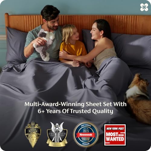 Bedsure PureWoven 100% Rayon Derived from Bamboo, King Size Sheets Set - Image 3