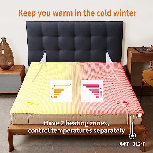 Heated Mattress Pad Queen Size, 6 Heating Levels, Machine Wash - Image 4