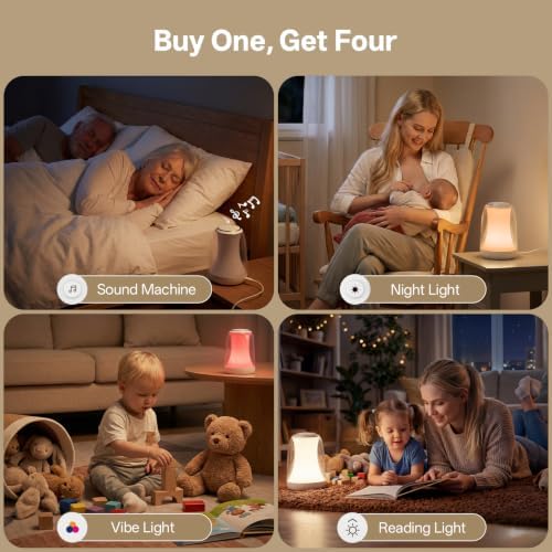 White Noise Sound Machine for Sleep Night Light Baby Remote/Touch Control - Image 3