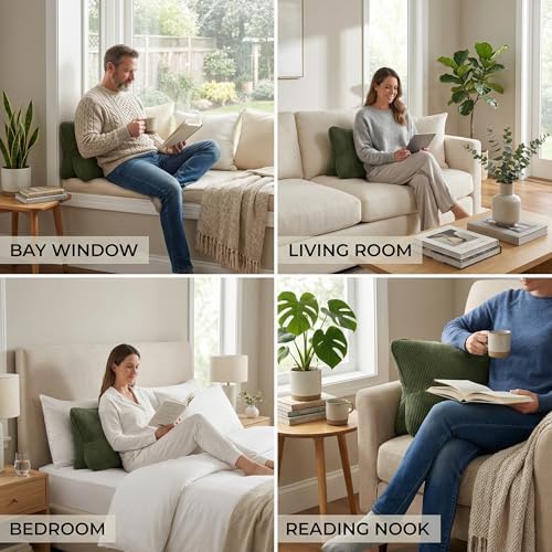 Pat. Pend. Corduroy Ergonomic Lumbar Support Pillow - Image 6