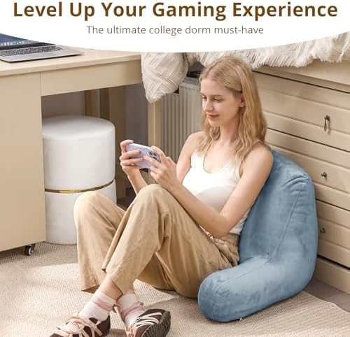 Sasttie Reading Pillow for Bed, Back Pillow for Sitting Up - Image 5