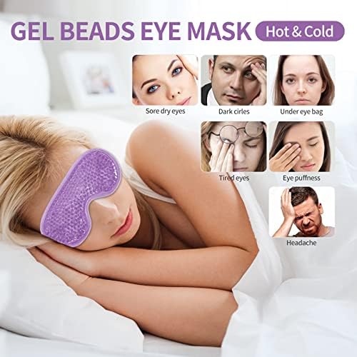 2PCS Gel Eye Mask Reusable Cold Therapy Gel Bead Eye Mask - Image 6