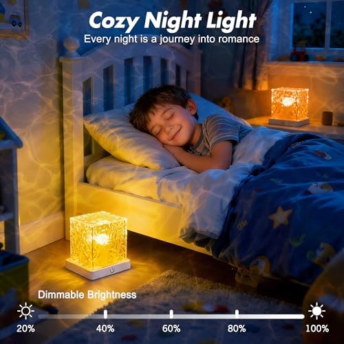 2-Pack Waterproof Shower Light, Rechargeable Ocean Wave Projector Light - Image 7
