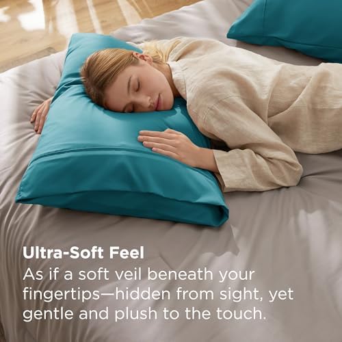 Bedsure Pillow Cases Standard Size Set of 2 - Image 2