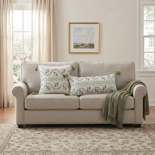 ISAENNE Designer Linen Throw Pillow Cover - Image 4