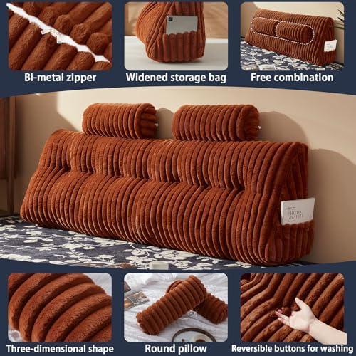 Rycwola Faux Fur Headboard Pillow - Image 5