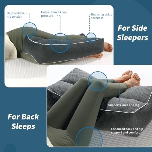 HOMBYS Shredded Memory Foam Knee Pillow - Image 5