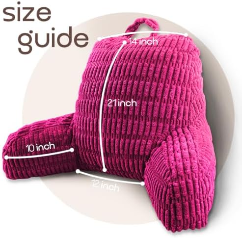 Reading Pillows for Bed Back Rest Pillow for Sitting up - Image 4
