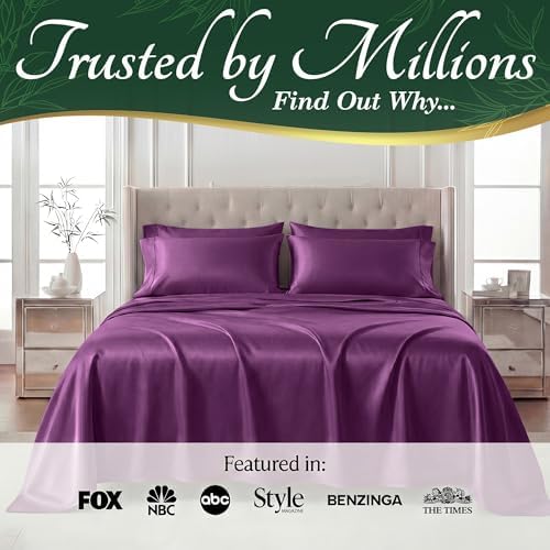 DECOLURE 100% Viscose Derived from Bamboo Sheets King Size, Luxury 6 Pc Set - Image 5