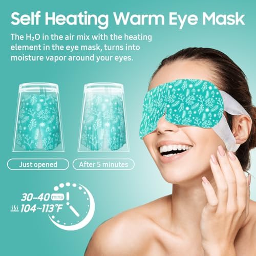 BeHoomi 20 Packs Steam Eye Mask, Heated Eye Mask Warm Compress - Image 5