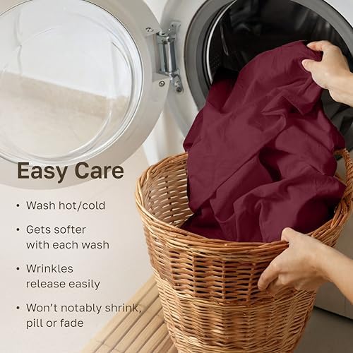 California Design Den Soft 100% Cotton Sateen King Bedsheets Set - Image 6