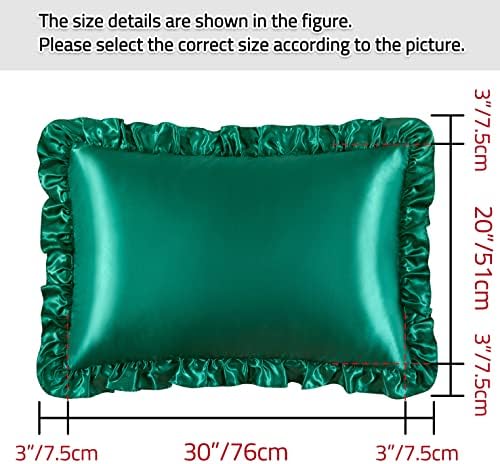 Silky Satin Ruffled Pillow Cases - Image 5