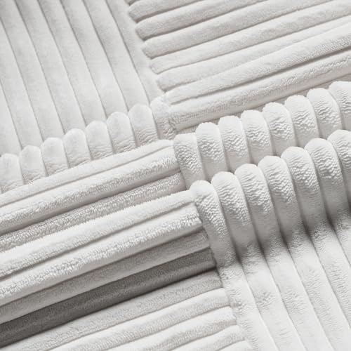 Fancy Homi 2 Packs White Long Lumbar Decorative Throw Pillow Covers 16x24 Inch - Image 5