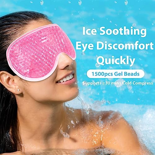 BeeVines Gel Eye Mask, Cooling Ice Masks - Image 5