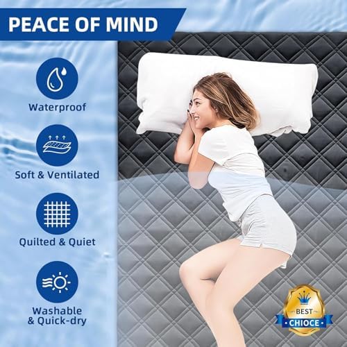 MEELUS Waterproof Full Mattress Protector, Fitted Deep Pocket 8"-21" - Image 2