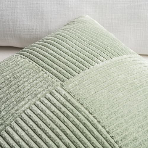 Fancy Homi Set of 2 Sage Green Boho Long Lumbar Body Decorative Throw Pillow - Image 4