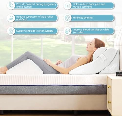 Kingfun 4PCS Orthopedic Bed Wedge Pillow Set - Image 6