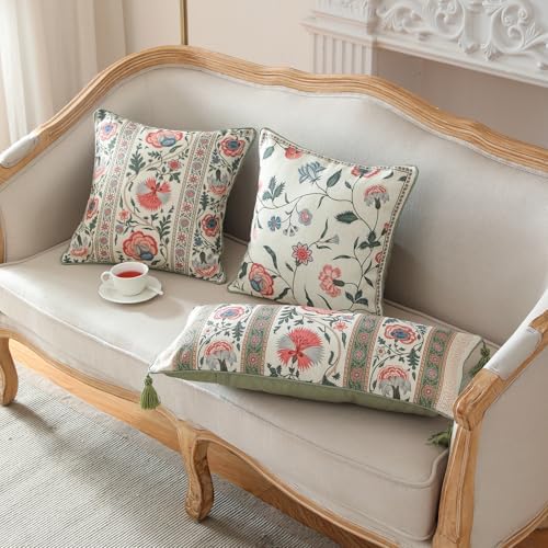 ISAENNE Designer Linen Throw Pillow Cover - Image 3