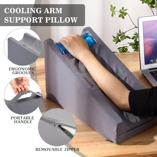 Buryeah Cooling Arm Elevation Pillow 2 Pocket, Cooling Material - Image 6