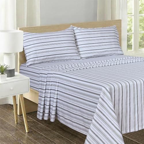 Feather & Stitch 100% Cotton Sateen 500 TC Queen Size Bed Sheet Set - Image 2