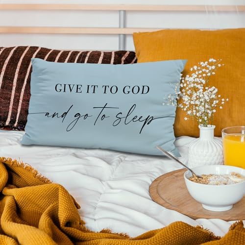 Knibeo Give It to God and Go to Sleep, Decorative Pillows Cover - Image 4