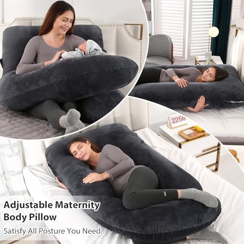 BATTOP Pregnancy Pillows for Sleeping- U Shaped Full Body Maternity Pillow - Image 2