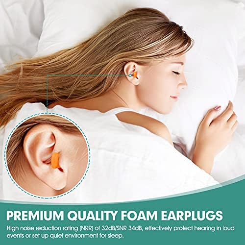 100 Pairs Orange Foam Ear Plugs - Image 2