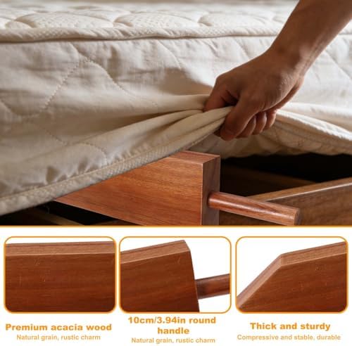Mattress Lifter & Bed Maker Tool Set, Acacia Wood Effortless Bed Sheet Tucking - Image 3