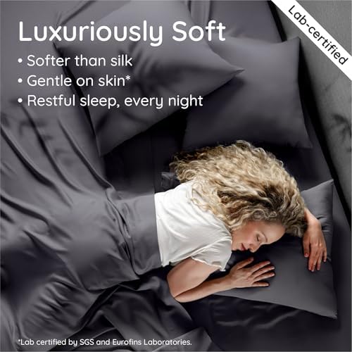 Bambaw 100% Viscose Derived from Bamboo Sheets Queen Size Set – 4pcs Cooling - Image 5