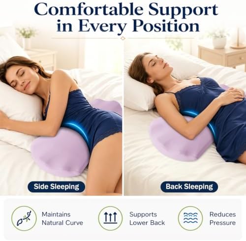 Fledano Lumbar Support Pillow for Bed – Floor Pillows & Cushions - Image 3